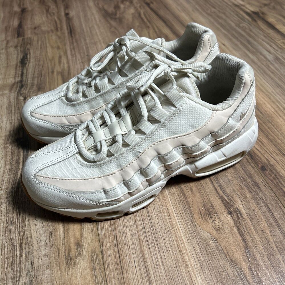 Nike Shoes Womens 8.5 Air Max 95 Sail Athletic Sneakers 307960-111 White Pink